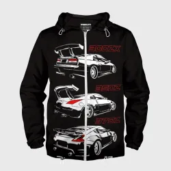 Мужская ветровка 3D Nissan 300 ZX 350Z 370Z JDM style