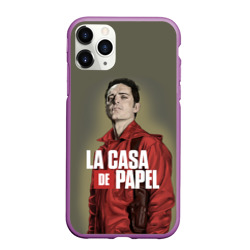 Чехол для iPhone 11 Pro Max матовый Бумажный Дом Берлин - LA Casa de Papel