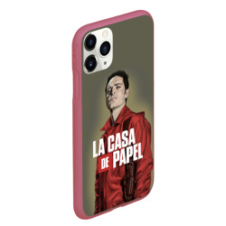 Чехол для iPhone 11 Pro Max матовый Бумажный Дом Берлин - LA Casa de Papel - фото 2