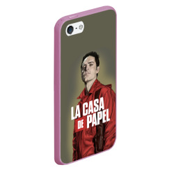 Чехол для iPhone 5/5S матовый Бумажный Дом Берлин - LA Casa de Papel - фото 2