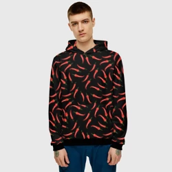 Мужская толстовка 3D Перец паттерн - фото 2