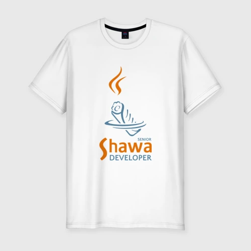 Мужская футболка хлопок Slim Senior Shawa Developer