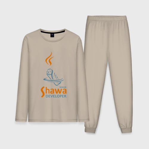 Мужская пижама с лонгсливом хлопок Senior Shawa Developer