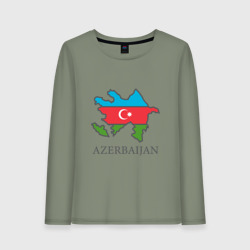 Женский лонгслив хлопок Map Azerbaijan