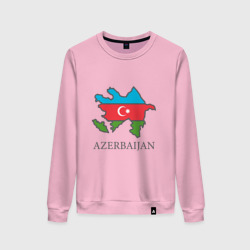 Женский свитшот хлопок Map Azerbaijan