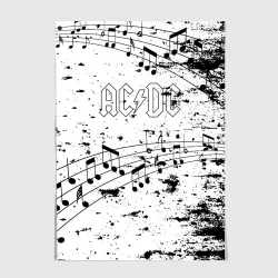 Постер [AC/DC] - Музыкальные ноты
