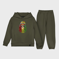 Детский костюм хлопок Oversize Rasta lioN