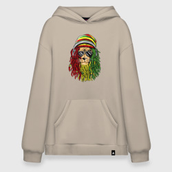 Худи SuperOversize хлопок Rasta lioN