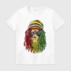 Мужская футболка хлопок Rasta lioN