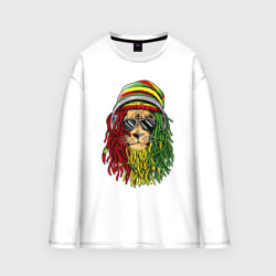 Мужской лонгслив oversize хлопок Rasta lioN