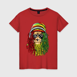 Женская футболка хлопок Rasta lioN