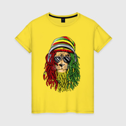 Женская футболка хлопок Rasta lioN