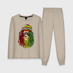 Женская пижама с лонгсливом хлопок Rasta lioN