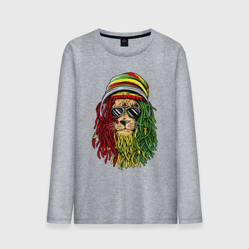 Мужской лонгслив хлопок Rasta lioN