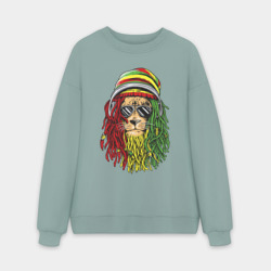 Мужской свитшот oversize без начеса хлопок Rasta lioN