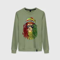 Женский свитшот хлопок Rasta lioN