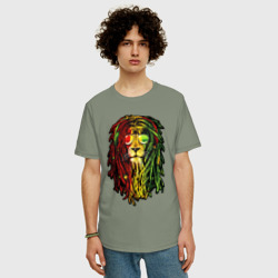 Мужская футболка хлопок Oversize Jam lioN - фото 2