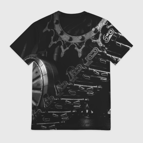 Мужская футболка 3D с принтом Бывших танкистов не бывает, вид сзади #1