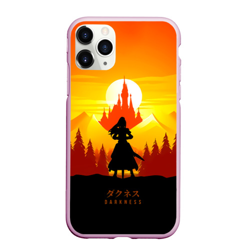 Чехол для iPhone 11 Pro Max матовый Darkness - KonoSuba, цвет розовый