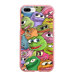 Чехол для iPhone 7Plus/8 Plus матовый Pepe bombing