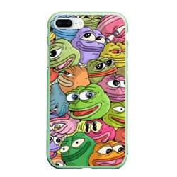 Чехол для iPhone 7Plus/8 Plus матовый Pepe bombing