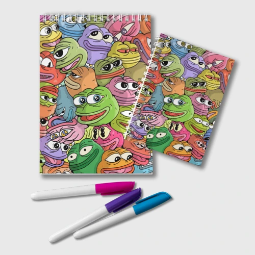 Блокнот Pepe bombing pattern