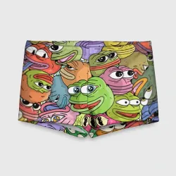 Детские купальные плавки 3D Pepe bombing pattern