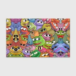 Бумага для упаковки 3D Pepe bombing pattern