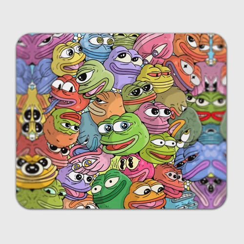 Прямоугольный коврик для мышки Pepe bombing pattern