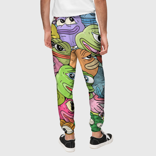 Мужские брюки 3D Pepe bombing, цвет 3D печать - фото 5