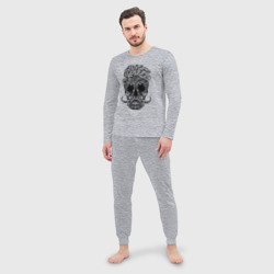 Мужская пижама с лонгсливом хлопок Skull hipster - фото 2
