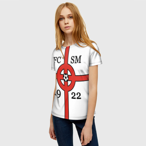 Женская футболка 3D FCSM-1922, цвет 3D печать - фото 3