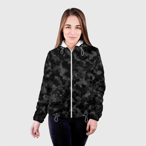 Женская куртка 3D Тёмный камуфляж - фото 3