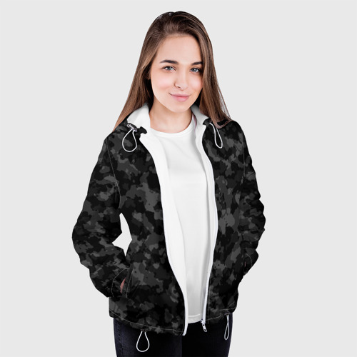 Женская куртка 3D Тёмный камуфляж - фото 4