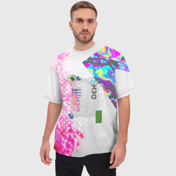 Мужская футболка oversize 3D Шиза, психоделика - фото 2