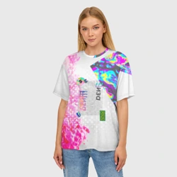 Женская футболка oversize 3D Шиза, психоделика - фото 2