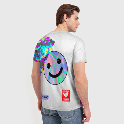 Мужская футболка 3D Шиза, психоделика, цвет 3D печать - фото 4