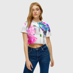 Женская футболка Crop-top 3D Шиза, психоделика - фото 2