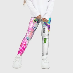 Детские леггинсы 3D Шиза, психоделика - фото 2