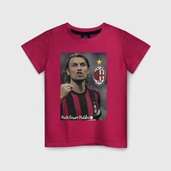 Детская футболка хлопок Paolo Cesare Maldini - Milan, captain