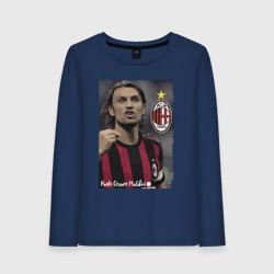 Женский лонгслив хлопок Paolo Cesare Maldini - Milan, captain