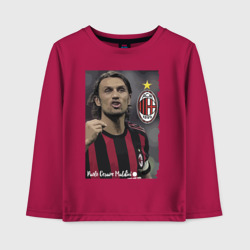 Детский лонгслив хлопок Paolo Cesare Maldini - Milan, captain