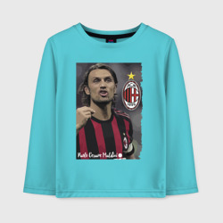 Детский лонгслив хлопок Paolo Cesare Maldini - Milan, captain