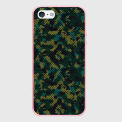 Чехол для iPhone 5/5S матовый Модный камуфляж с холстовой сеткой