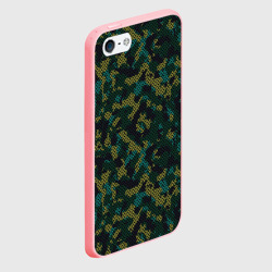 Чехол для iPhone 5/5S матовый Модный камуфляж с холстовой сеткой - фото 2