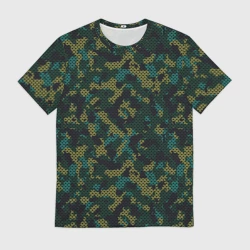 Мужская футболка 3D Модный камуфляж с холстовой сеткой