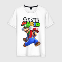 Мужская футболка хлопок Луиджи и Марио