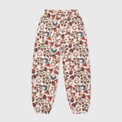 Женские джоггеры оверсайз 3D Россия паттерн светлый