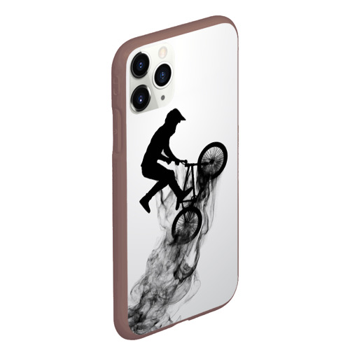 Чехол для iPhone 11 Pro Max матовый Велоспорт BMX Racing, цвет коричневый - фото 3