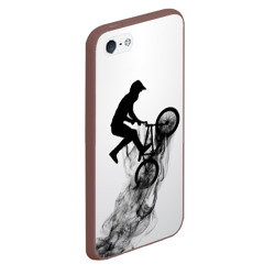 Чехол для iPhone 5/5S матовый Велоспорт BMX Racing - фото 2